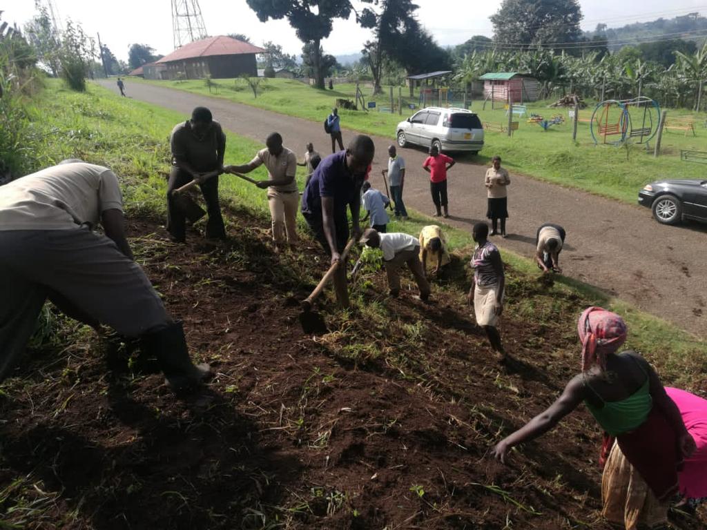 Ongoing program:Awareness raising and tree planting in Fort Portal City , compost making in kicwamba